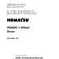 Komatsu WD600-1 Wheel Dozer Shop Manual SN 10001-UP PDF 
