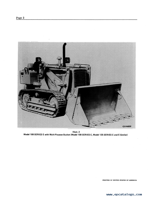 Komatsu 100, 125, TD-7, TD8 SERIES C E DOZER LOADER Service Repair Manual - PDF