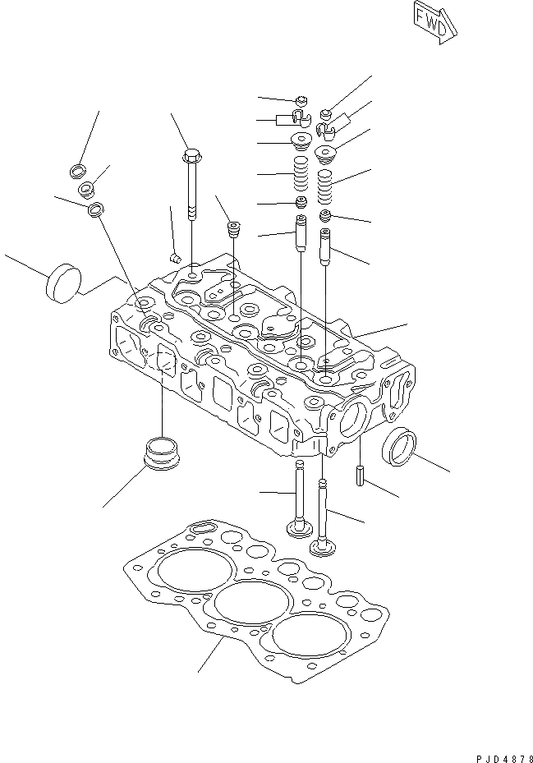 Komatsu 3D68E-3K Engine Parts Manual S/N 03402-UP - PDF