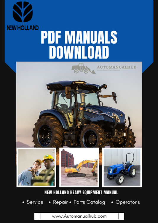 New Holland 266WMM Mower Deck for Workmaster 25 Compact Tractor Operator's Manual 51501505 - PDF