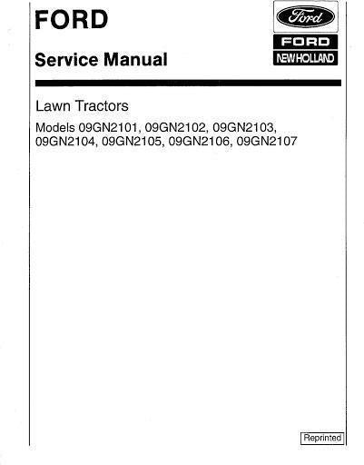 New Holland 09GN2101, 09GN2102, 09GN2103, 09GN2104, 09GN2105, 09GN2106 Tractor Service Repair Manual - PDF