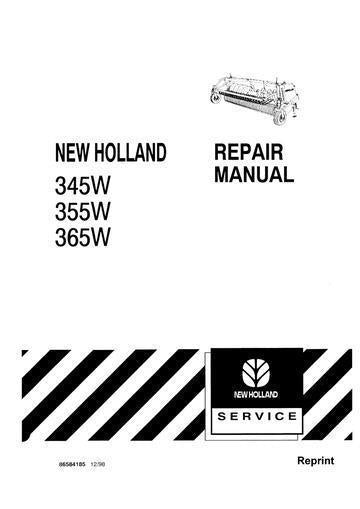 New Holland 345w, 355w, 365w Service Repair Manual 86584185 - PDF