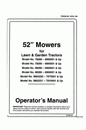 New Holland 52 Inch Mowers Lawn and Garden Tractors Operator's Manual 42680160 - PDF