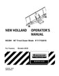 New Holland 60CBH Operator's Manual 47391787 - PDF