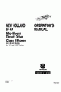 New Holland 914A Mower 54` & 60` For 1215,1220 Tractors Operator's Manual 42091418 - PDF