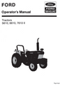 New Holland Ford 5610, 6610, 7610 II Tractors No Cab (SE4241) Operator's Manual 42561034 - PDF