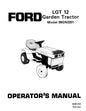 New Holland Ford SE4325A LGT12 Garden Tractor Operator's Manual 42001210 - PDF