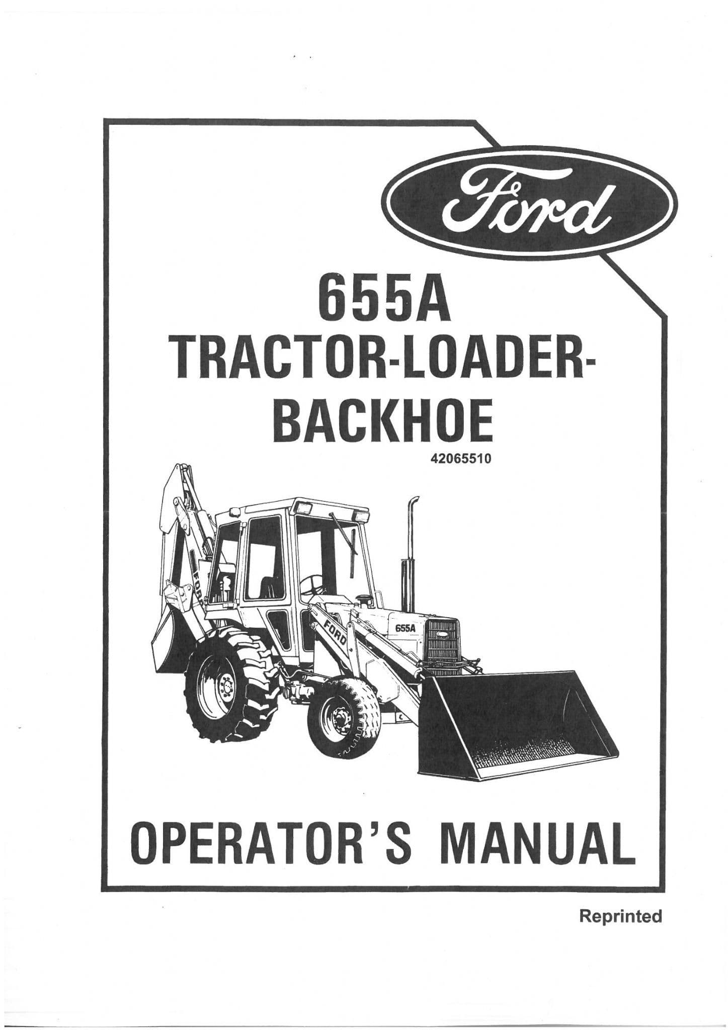 New Holland Ford SE4435 655A TLB 1/85-12/87 Operator's Manual 42065510 - PDF