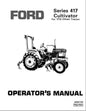 New Holland Ford SE4478 417 Cultivator 1710 Offset Tractor Operator's Manual 42041720 - PDF