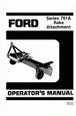 New Holland Ford SE4652 761A Rake fro 17 to 35 PTO HP1988 Operator's Manual 42076110 - PDF