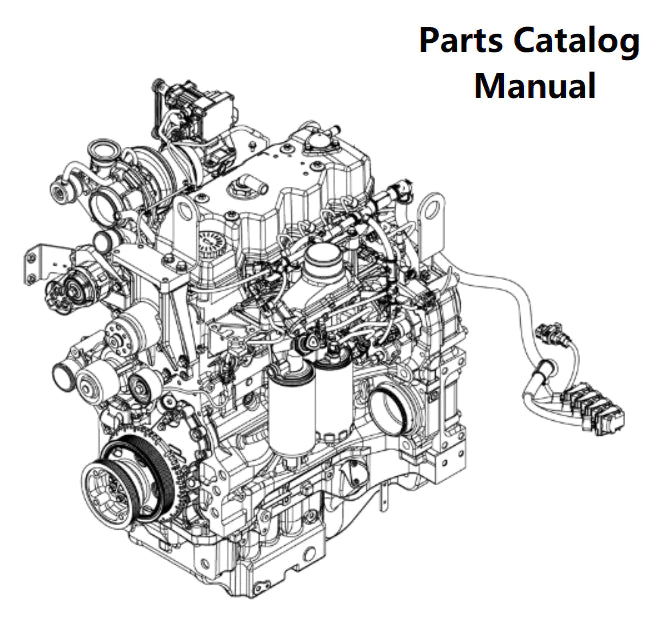 New Holland V003 Engine F4DGE413D PN/5802543948-98KW Parts Catalog Manual - PDF