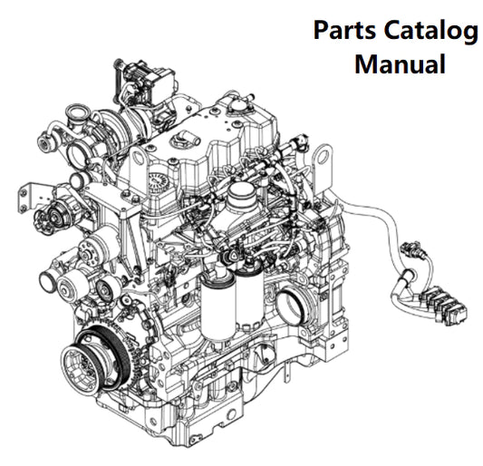 New Holland V003 Engine F4DGE413D PN/5802543948-98KW Parts Catalog Manual - PDF