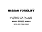 Nissan Forklift P02(U) Series Parts Manual CF360-UBOOK