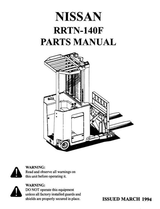 Nissan RRTN-140F Forklift Parts Manual