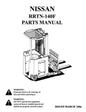 Nissan RRTN-140F Forklift Parts Manual