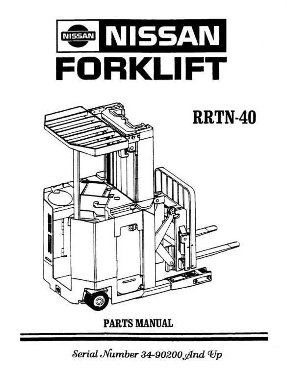 Nissan RRTN-40 Forklift Parts Manual