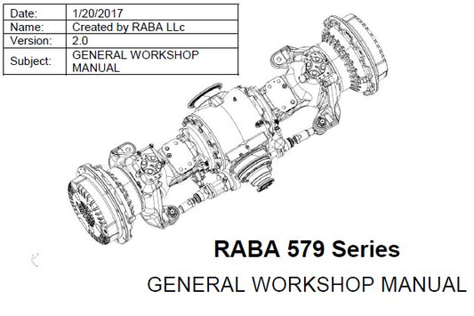 RABA 579 SERIES GENERAL WORKSHOP MANUAL PDF DOWNLOAD