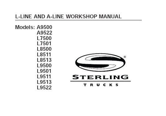 STERLING L-LINE & A-LINE TRUCKS WORKSHOP SERVICE REPAIR MANUAL PDF DOWNLOAD