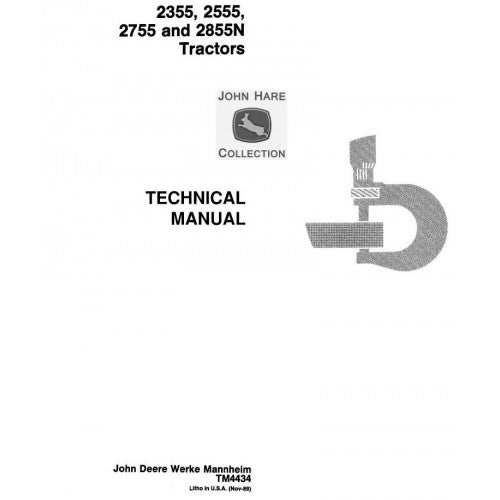 John Deere 2355, 2555, 2755, 2855N Tractor Workshop Service Repair Manual TM4434 - PDF