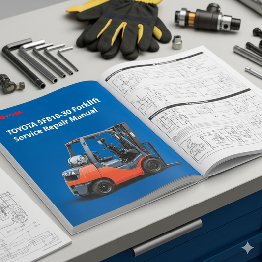 Toyota 5FB10-30 Forklift Service Repair Manual PDF
