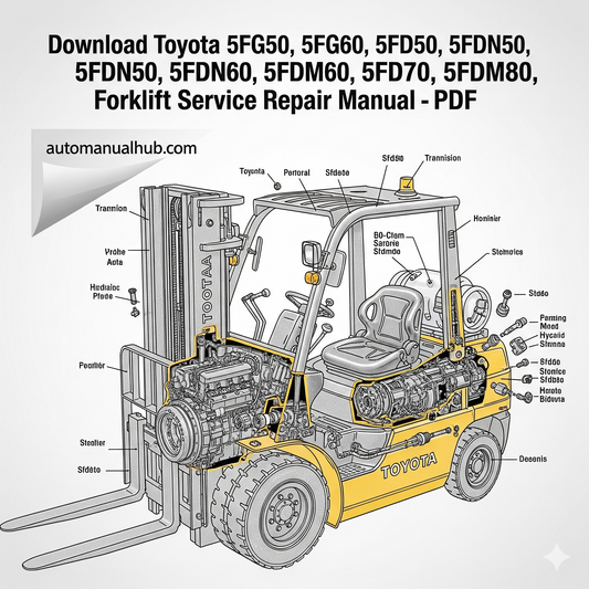 Toyota 5FG50 – 5FD80 Forklift Service Repair Manual PDF