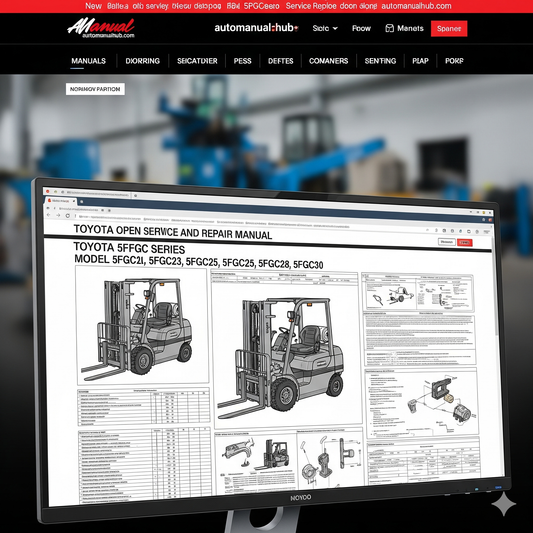 Toyota 5FGC18 – 5FGC30 Forklift Manual – Download PDF for Service & Maintenance