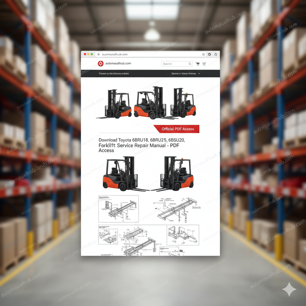 Toyota 6BRU18, 6BRU23, 6BDRU15, 6BSU20, 6BSU25 Forklift Service Repair Manual PDF