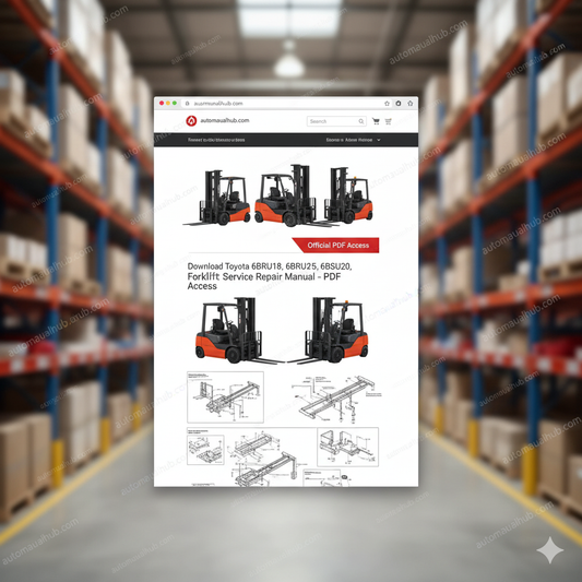 Toyota 6BRU18, 6BRU23, 6BDRU15, 6BSU20, 6BSU25 Forklift Service Repair Manual PDF