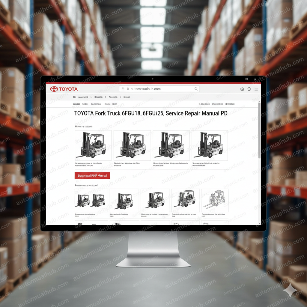 Toyota 6FGCU15 – 6FGCU30 Forklift Service Repair Manual PDF