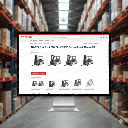 Toyota 6FGCU15 – 6FGCU30 Forklift Service Repair Manual PDF