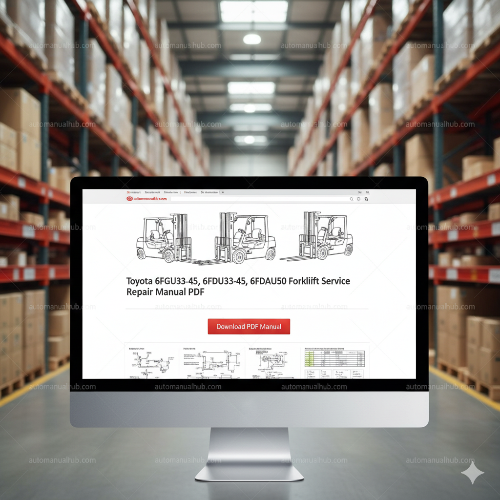 Toyota 6FGU33-45, 6FDU33-45, 6FGAU50, 6FDAU50 Forklift Service Manual PDF