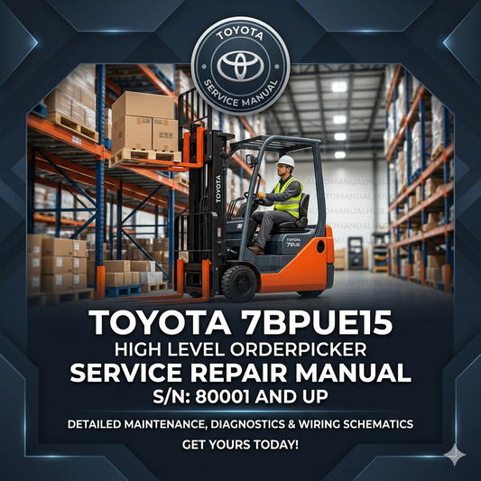 7BPUE15 High Level Orderpicker Service Manual