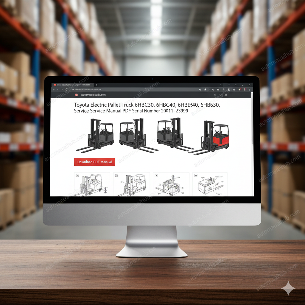 Toyota 6HBC30 – 6TB50 Electric Pallet Truck Service Repair Manual PDF