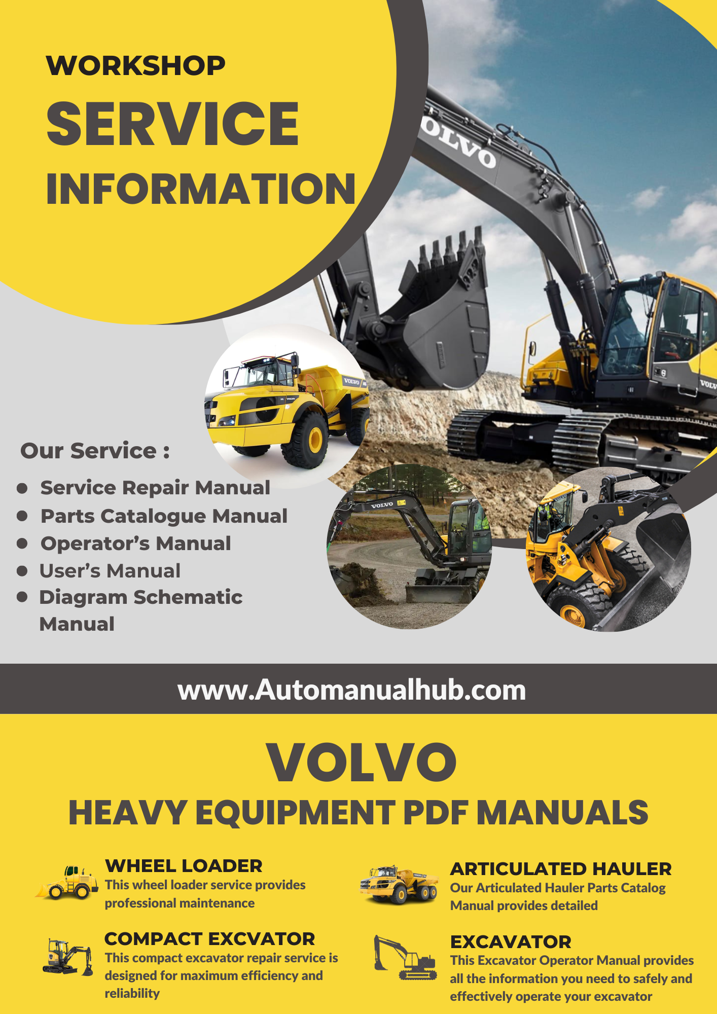 Volvo EC55B, EC55C Compact Excavator Operator's Manual 