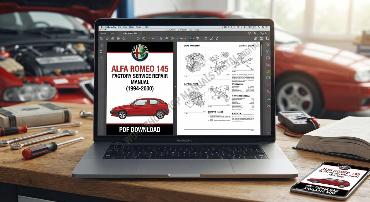 Alfa Romeo 145 Factory Service Repair Manual (1994-2000) PDF Download | AutoManualHub