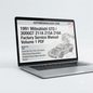 1991 Mitsubishi GTO and 3000GT Z11A Z15A Z16A Factory Service Manual Volume 1 covering engine, chassis, body, maintenance, specifications, and repair procedures.