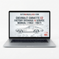 Chevrolet Corvette C2 Factory Overhaul and Service Manual for 1963–1967 models covering engine, gearbox, tailshaft, differential, and driveline rebuild procedures.