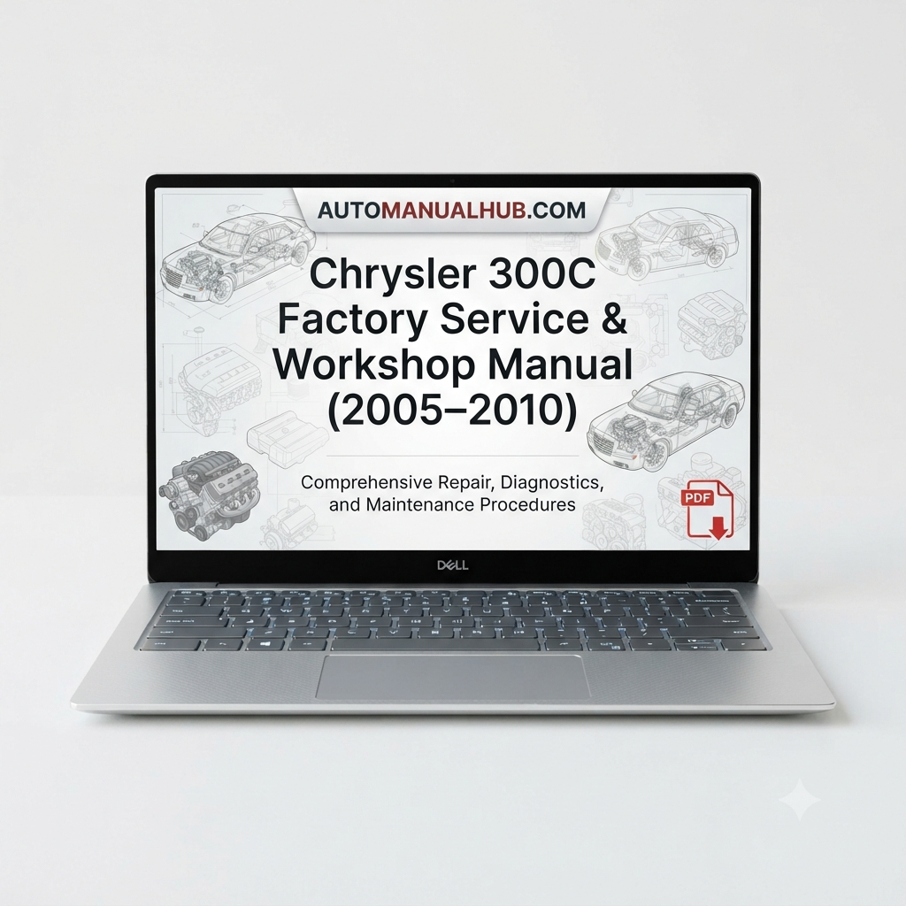 Chrysler 300C Factory Service and Workshop Manual for 2005–2010 models covering engine, gearbox, suspension, wiring diagrams, diagnostics, maintenance, repairs, and rebuild procedures.