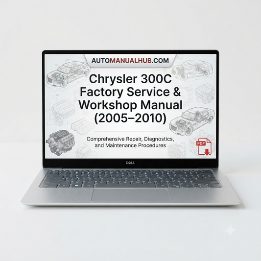 Chrysler 300C Factory Service and Workshop Manual for 2005–2010 models covering engine, gearbox, suspension, wiring diagrams, diagnostics, maintenance, repairs, and rebuild procedures.
