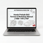 Honda Prelude BA5 Factory Service and Workshop Manual for 1988–1991 models with maintenance information, technical specifications, and repair guidance.