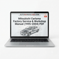 Mitsubishi Carisma Factory Service and Workshop Manual for 1995–2004 models covering engine, gearbox, suspension, electrical systems, diagnostics, maintenance, repairs, and rebuild procedures.