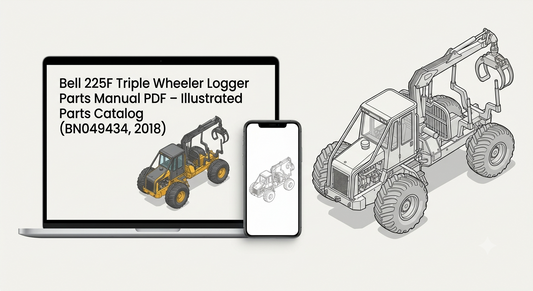 Bell 225F Triple Wheeler Logger Parts Manual PDF Illustrated Parts Catalog BN049434 2018 - AutoManualHub.com