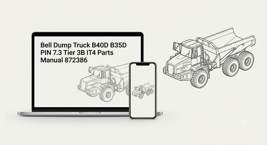 Bell Dump Truck B40D B35D PIN 7.3 Tier 3B IT4 Parts Manual 872386 - AutoManualHub.com