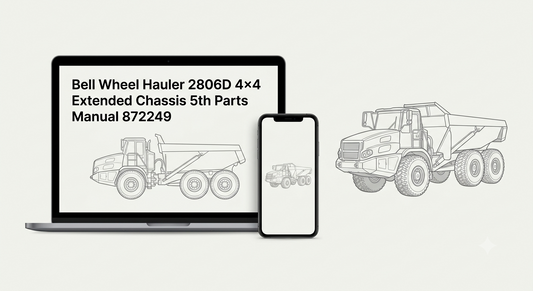 Bell Wheel Hauler 2806D 4x4 Extended Chassis 5th Parts Manual 872249 - AutoManualHub.com