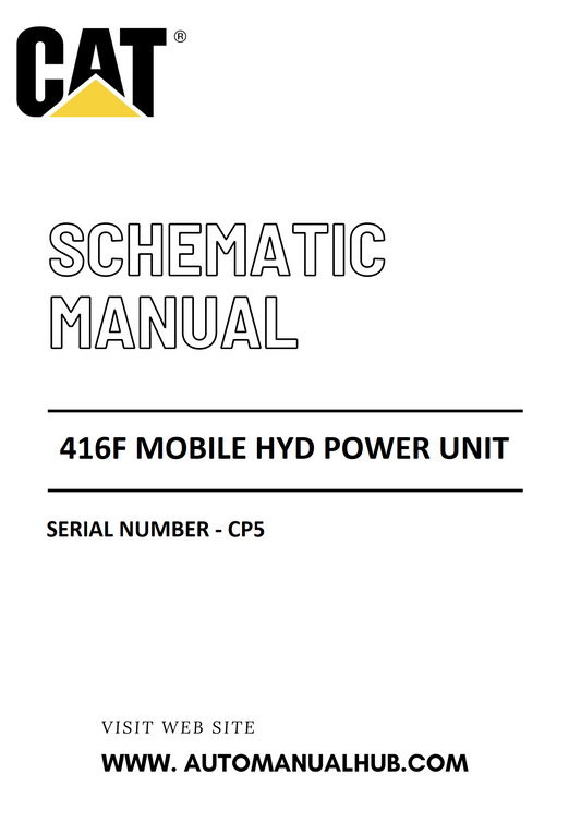 Cat Caterpillar 416F Mobile Hyd Power Unit Schematic Diagram Manual Serial Number - CP5 PDF Download