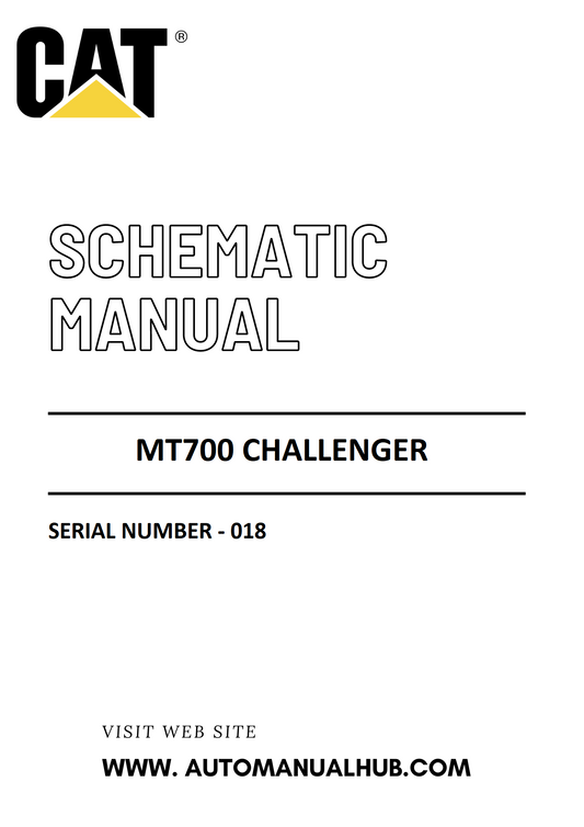 Cat Caterpillar MT700 Challenger Schematic Diagram Manual Serial Number - 018 PDF Download