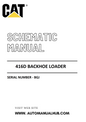 Cat Caterpillar 416D Backhoe Loader Schematic Diagram Manual Serial Number - BGJ PDF Download