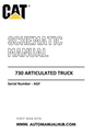Cat Caterpillar 730 Articulated Truck Schematic Diagram Manual Serial Number - AGF PDF Download