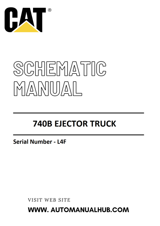 Cat Caterpillar 740B Ejector Truck Schematic Diagram Manual Serial Number - L4F PDF Download