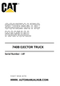 Cat Caterpillar 740B Ejector Truck Schematic Diagram Manual Serial Number - L4F PDF Download